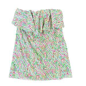 Lilly Pulitzer Wiley Top XS Guiding Light Lighthouse Women's Blouse